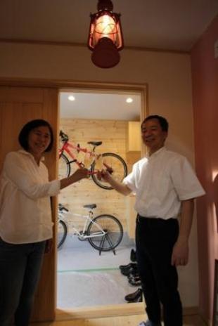 自転車も喜んでいます！